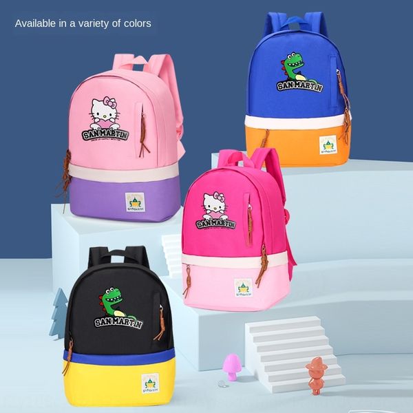 children's new cartoon cute kindergarten schoolbag stitching contrast schoolbag backpack color little dinosaur printed backpack
children's new cartoon cute kindergarten schoolbag stitching contrast schoolbag backpack color little dinosaur printed backpack