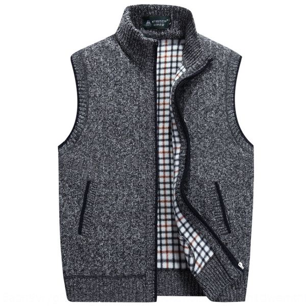 men's knitted stand collar season fat plus size fat plus velvet thickened wool coat vest vest coat, Black;white
men's knitted stand collar season fat plus size fat plus velvet thickened wool coat vest vest coat, Black;white