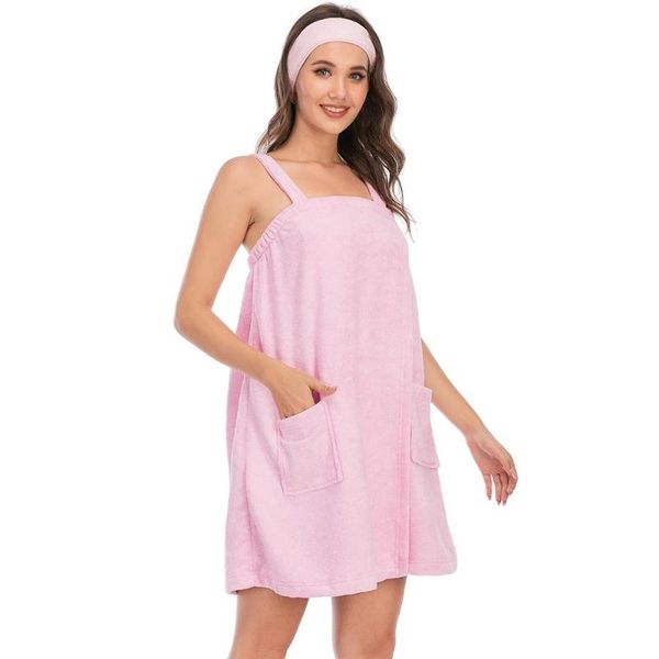cross-border bathrobe cotton sling gauze bath skirt hook and loop ladies bath towel bathrobe beauty salon thin, Black;red
cross-border bathrobe cotton sling gauze bath skirt hook and loop ladies bath towel bathrobe beauty salon thin, Black;red