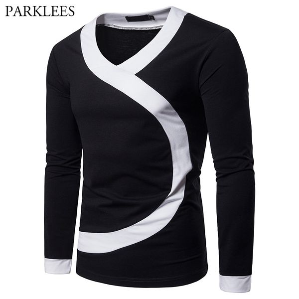 mens hipster classic v neck t-shirt 2020 autumn new slim fit long sleeve t shirt men casual brand tees camiseta masculina, White;black
mens hipster classic v neck t-shirt 2020 autumn new slim fit long sleeve t shirt men casual brand tees camiseta masculina, White;black