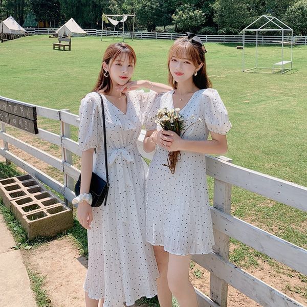 2020 summer french style romantic big dress swing v-neck waist purple polka dot chiffon short sleeve dress, Black;gray
2020 summer french style romantic big dress swing v-neck waist purple polka dot chiffon short sleeve dress, Black;gray