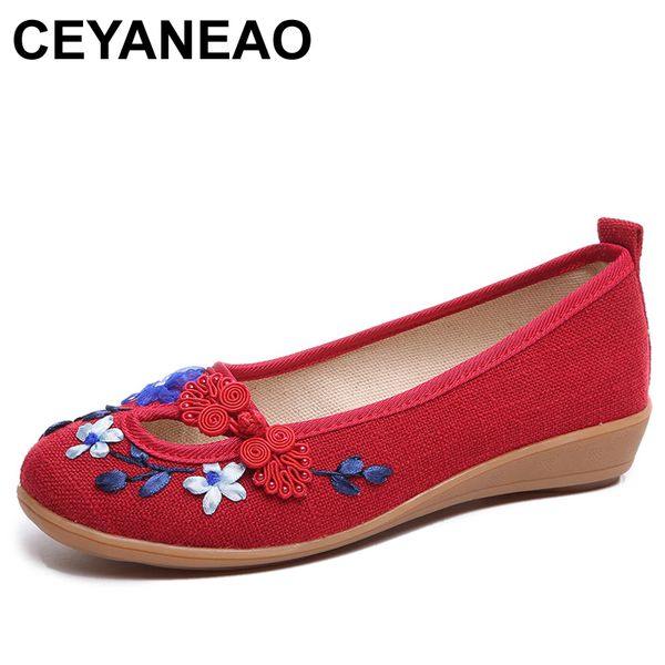 ceyaneao 2020 flowers appliques women linen slip on ballet flats breathable fabric ladies casual chinese shoes ballerinae845, Black
ceyaneao 2020 flowers appliques women linen slip on ballet flats breathable fabric ladies casual chinese shoes ballerinae845, Black