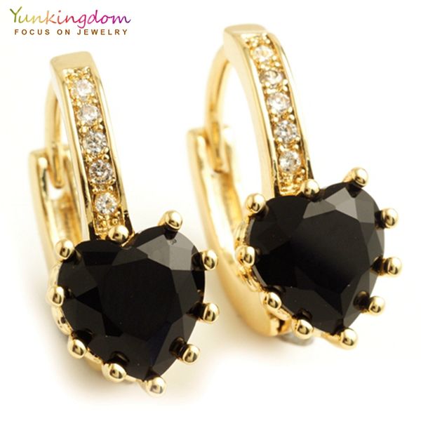 yunkingdom white black love heart cz crystals hoop earrings for women romantic fashion earrings hoops style jewelry, Golden;silver
yunkingdom white black love heart cz crystals hoop earrings for women romantic fashion earrings hoops style jewelry, Golden;silver