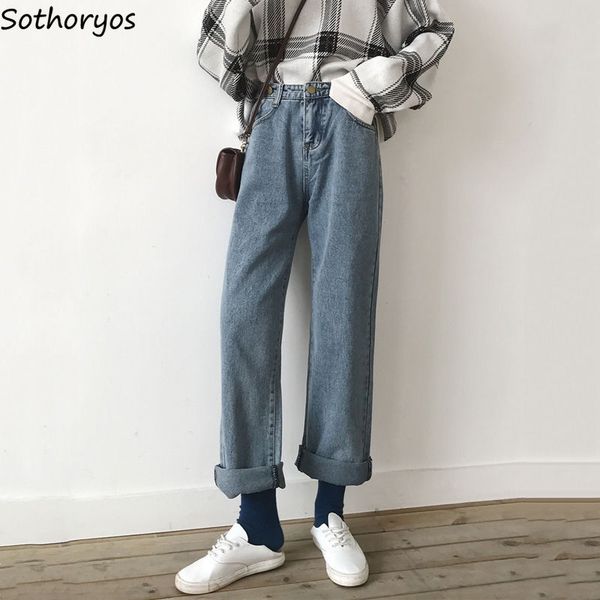 jeans women wide-leg vintage plus velvet korean loose solid denim trousers fashion harajuku teens leisure all-match chic retro, Blue
jeans women wide-leg vintage plus velvet korean loose solid denim trousers fashion harajuku teens leisure all-match chic retro, Blue