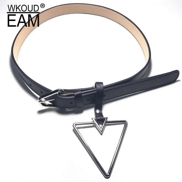 wkoud eam 2020 new wild metal triangle buckle leather belt women novelty personality pu leather waistband lady tide pe303, Black;brown
wkoud eam 2020 new wild metal triangle buckle leather belt women novelty personality pu leather waistband lady tide pe303, Black;brown