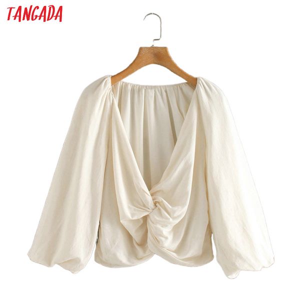 tangada women retro solid bow blouse pleated 2020 new chic female casual shirt blusas femininas 2w118, White
tangada women retro solid bow blouse pleated 2020 new chic female casual shirt blusas femininas 2w118, White