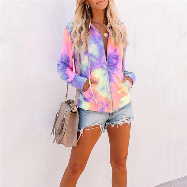 casual long sleeve coats clothes spring female lapel neck outerwears women tie-dye color zipper hoodies outerwear fashion designer new, Black;brown
casual long sleeve coats clothes spring female lapel neck outerwears women tie-dye color zipper hoodies outerwear fashion designer new, Black;brown