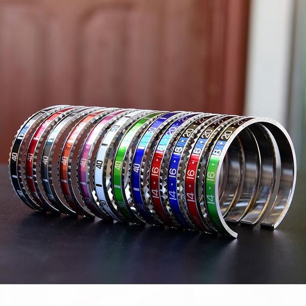 12 colors men's luxury fashion watch style speedometer cuff stainless steel fashion hip hop bangle bracelets for women, White
12 colors men's luxury fashion watch style speedometer cuff stainless steel fashion hip hop bangle bracelets for women, White