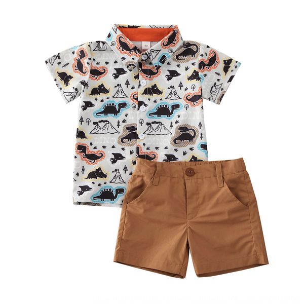 srlit 2020 new wear small medium dinosaur printing short sleeve lapel shirt casual suits for boys and girls children's suits for boys a
srlit 2020 new wear small medium dinosaur printing short sleeve lapel shirt casual suits for boys and girls children's suits for boys a