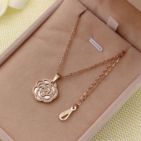 stainless steel rose gold color hollow camellia flower pendant necklace sweater chain for women gift, Silver
stainless steel rose gold color hollow camellia flower pendant necklace sweater chain for women gift, Silver