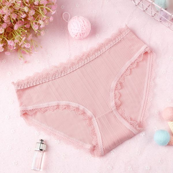 women stripe lace side hollow soft cotton briefs sweet high waist girls panties, Black;pink
women stripe lace side hollow soft cotton briefs sweet high waist girls panties, Black;pink