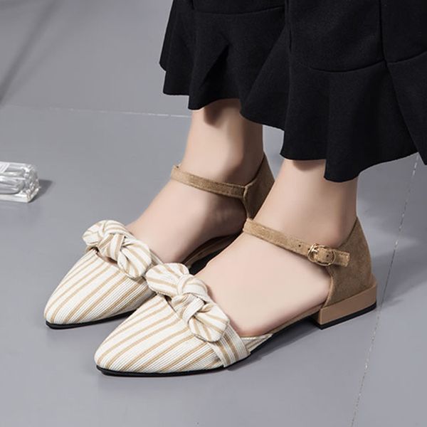 summer women sandals pointed toe ankle strap sandals striped flat sandals woman flats bowtie ladies shoes zapatos mujer 6592, Black
summer women sandals pointed toe ankle strap sandals striped flat sandals woman flats bowtie ladies shoes zapatos mujer 6592, Black