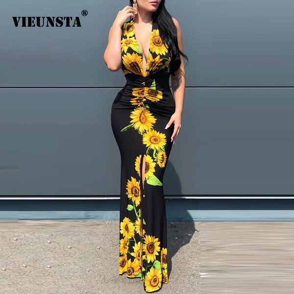 sunflower peacock print elegant floor-length dress women deep v neck slim fit bodycon dress 2020 summer sleeveless maxi sundress, Black;gray
sunflower peacock print elegant floor-length dress women deep v neck slim fit bodycon dress 2020 summer sleeveless maxi sundress, Black;gray