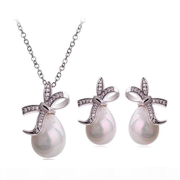 2020 gold plated waterdrop white pearl necklace earrings jewelry set for women swarovski elements crystal peal jewelry set 2pcs set, Silver
2020 gold plated waterdrop white pearl necklace earrings jewelry set for women swarovski elements crystal peal jewelry set 2pcs set, Silver