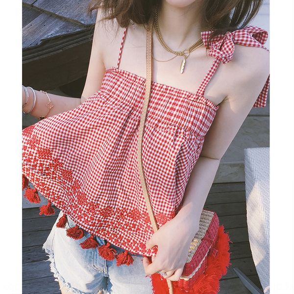 internet celebrity same style plaid women's summer new sweet fashion sling jacket sling embroidered tassel strap bow fashion, Camo
internet celebrity same style plaid women's summer new sweet fashion sling jacket sling embroidered tassel strap bow fashion, Camo