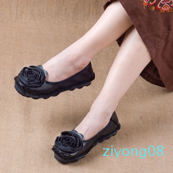 flat shoes 2020 fashion flower design round toe solid color vintage genuine leather women flats handmade women's shoes z08, Black
flat shoes 2020 fashion flower design round toe solid color vintage genuine leather women flats handmade women's shoes z08, Black