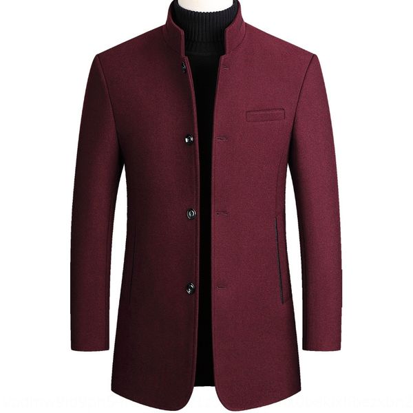 middle-aged men's woolen with cotton and windbreaker wool coat wool velvet thick woolen trench coat casual short season dad clothes, Black
middle-aged men's woolen with cotton and windbreaker wool coat wool velvet thick woolen trench coat casual short season dad clothes, Black