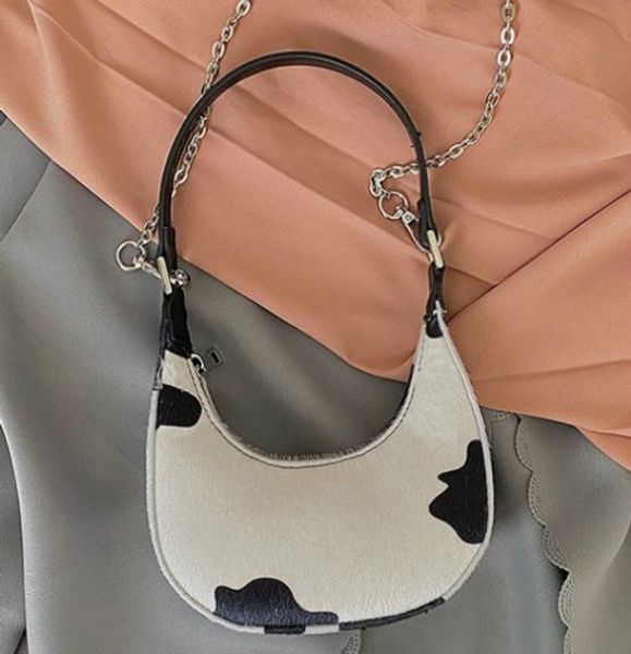 Design Mini Cow Pattern Crescent Bag 2020 New Fashion One-shoulder Underarm Bag Portable Messenger Bag Free Shipping
Design Mini Cow Pattern Crescent Bag 2020 New Fashion One-shoulder Underarm Bag Portable Messenger Bag Free Shipping