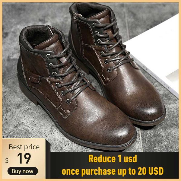 fashion retro ankle leather men boots 2020 high-side zipper tooling black brown boots outdoor desert male shoes
fashion retro ankle leather men boots 2020 high-side zipper tooling black brown boots outdoor desert male shoes