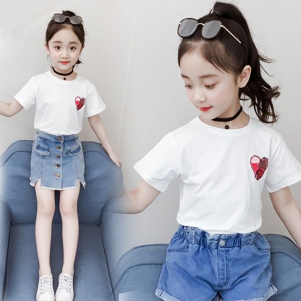 qdkxb girls short-sleeved clothing t-shirt 2020 new summer dress western style korean children's half-sleeved little girl white chil, Blue
qdkxb girls short-sleeved clothing t-shirt 2020 new summer dress western style korean children's half-sleeved little girl white chil, Blue