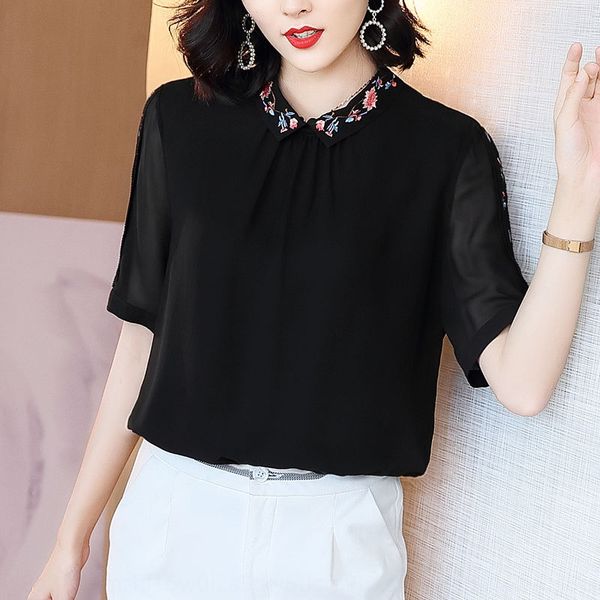 jisnm solid color silk women's clothing clothing shirt 2020 summer new shirt short sleeve casual large size chiffon upper garment women, White
jisnm solid color silk women's clothing clothing shirt 2020 summer new shirt short sleeve casual large size chiffon upper garment women, White
