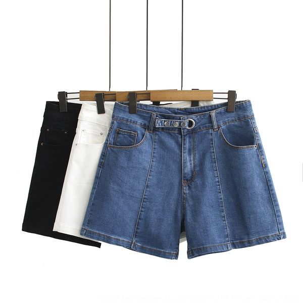 large size women's fashion belt shorts pants three-button high waist denim shorts 210 fat girl loose casual pants 28119, Blue
large size women's fashion belt shorts pants three-button high waist denim shorts 210 fat girl loose casual pants 28119, Blue