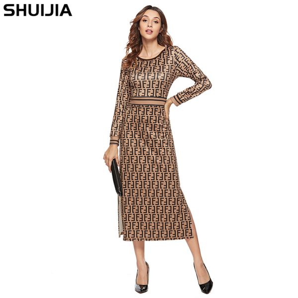 2019 spring new womens fashion printed dress european and american dress, White;black
2019 spring new womens fashion printed dress european and american dress, White;black