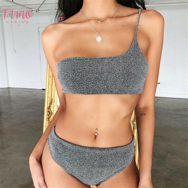 ladies one shoulder bikini sets sequins silver gold solid bandage push up swimwear swimsuit triangle bathing suit beachwear, White;black
ladies one shoulder bikini sets sequins silver gold solid bandage push up swimwear swimsuit triangle bathing suit beachwear, White;black