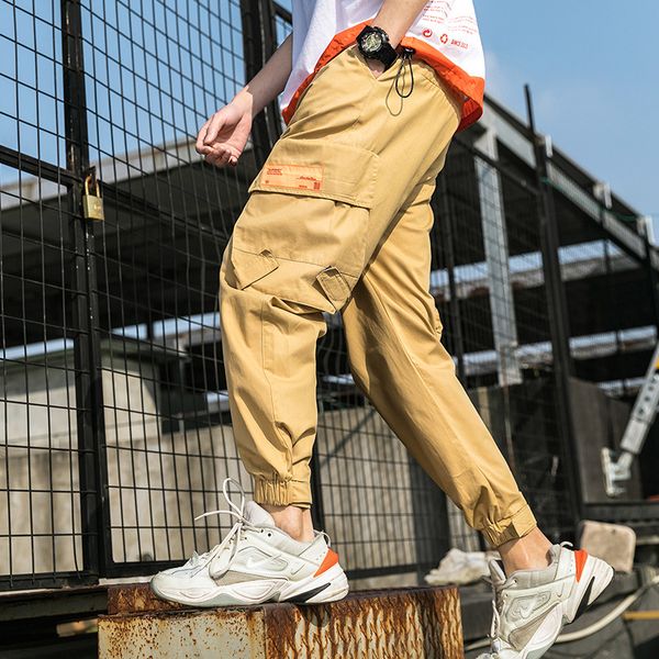 men's pants hip hop streetwear cargo casual splice joggers trousers sweatpants lace-up fashion pant pantalones hombre, Black
men's pants hip hop streetwear cargo casual splice joggers trousers sweatpants lace-up fashion pant pantalones hombre, Black