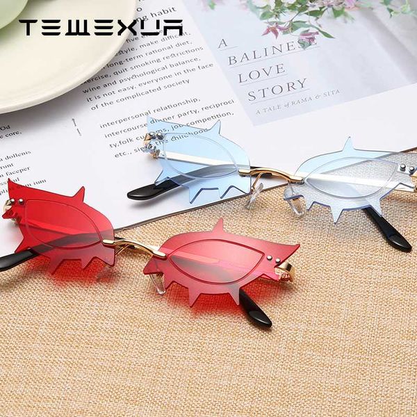 tewexua 2020 new style fashion frameless sunglasses men women new retro unique cat eye shape steampunk sunglasses women uv400, White;black
tewexua 2020 new style fashion frameless sunglasses men women new retro unique cat eye shape steampunk sunglasses women uv400, White;black