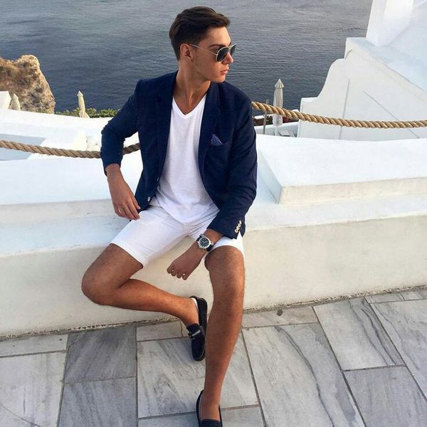 costume homme 2 pieces groom wedding tuxedo navy blue men suits with short pants groomsmen blazer terno masculino slim fit, White;black
costume homme 2 pieces groom wedding tuxedo navy blue men suits with short pants groomsmen blazer terno masculino slim fit, White;black