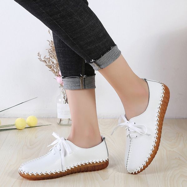 women fats moccasin shoes pu leather autumn lace up hollow ladies casual shoe loafers female 2020 fashion breathable woman, Black
women fats moccasin shoes pu leather autumn lace up hollow ladies casual shoe loafers female 2020 fashion breathable woman, Black