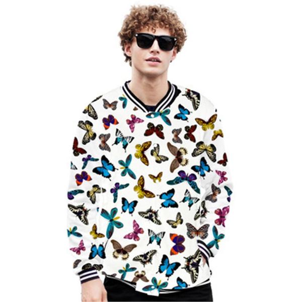 man butterfly outerwear fashion 3d digital long sleeve button cardigan baseball collar designer male loose casual outdoor coats clothing, Black;brown
man butterfly outerwear fashion 3d digital long sleeve button cardigan baseball collar designer male loose casual outdoor coats clothing, Black;brown
