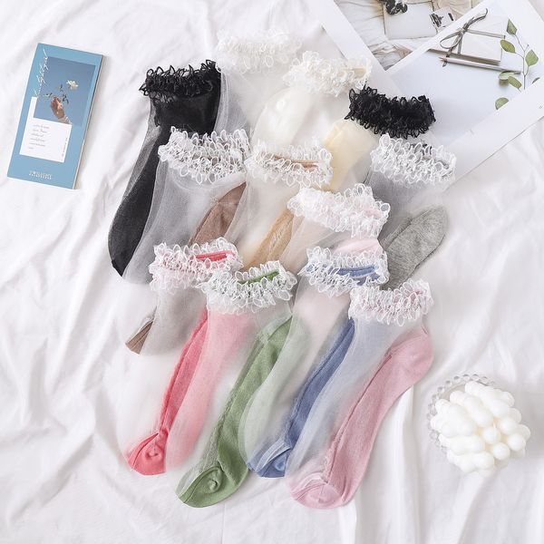 silk silk stockings lace stockings children's lace socks shallow thin glass crystal transparent ultra-thin fairy boat socks, Pink;yellow
silk silk stockings lace stockings children's lace socks shallow thin glass crystal transparent ultra-thin fairy boat socks, Pink;yellow