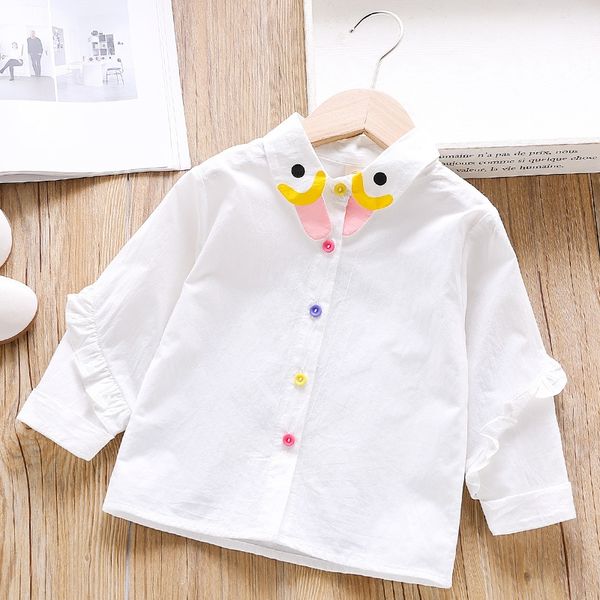 a001 children's spring new korean style 2020 casual cute long-sleeved boys and girls baby white shirt long-sleeved white shirt, White;black
a001 children's spring new korean style 2020 casual cute long-sleeved boys and girls baby white shirt long-sleeved white shirt, White;black