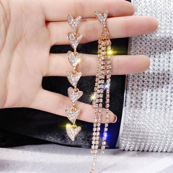 fyuan мода love heart rhinestone асимметрия серьга золото серебро цветых длинная кисточка падение серьга для женщин свадебных ювелирных изде, Silver
fyuan мода love heart rhinestone асимметрия серьга золото серебро цветых длинная кисточка падение серьга для женщин свадебных ювелирных изде, Silver
