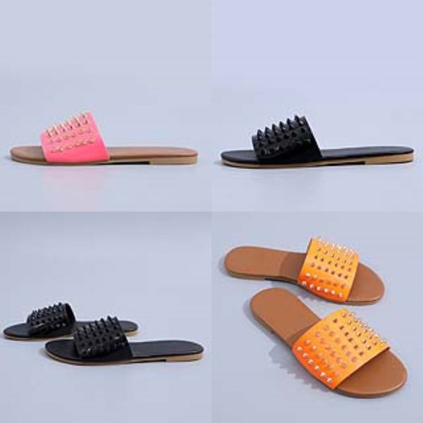 summer 2020 dener strappy ig-eeled slippers#598#903, Black