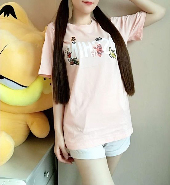 women t shirts gg tees colorful letters printed short sleeves patterns style girl nnicorn t shirts, White
women t shirts gg tees colorful letters printed short sleeves patterns style girl nnicorn t shirts, White