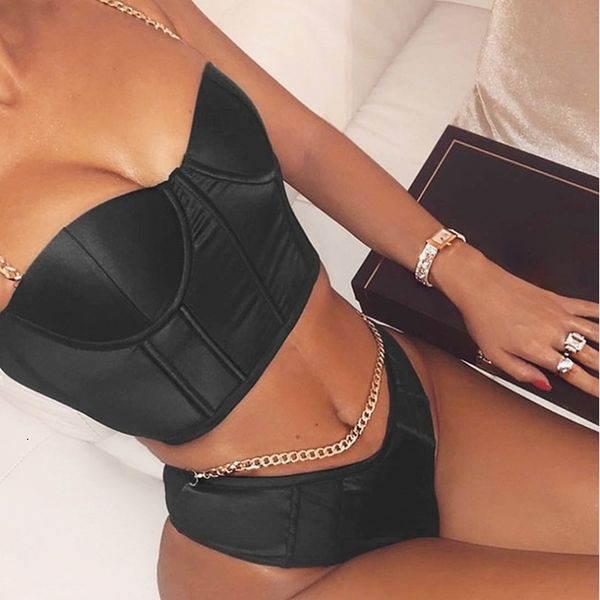 summer vintage womens metal strap satin solid color vest sleeveless bone bustier vest tube bralette bandeau, White
summer vintage womens metal strap satin solid color vest sleeveless bone bustier vest tube bralette bandeau, White