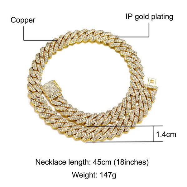 hip hop 14mm cz heavy cuban prong chain necklaces iced out zircon gold silver color bling chains for men jewelry
hip hop 14mm cz heavy cuban prong chain necklaces iced out zircon gold silver color bling chains for men jewelry