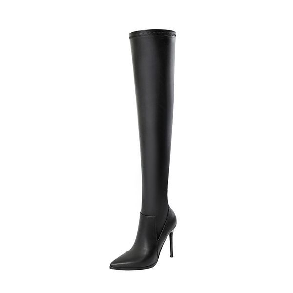nightclub boots high boots women's pointed stiletto elastic stovepipe over the kne, Black
nightclub boots high boots women's pointed stiletto elastic stovepipe over the kne, Black