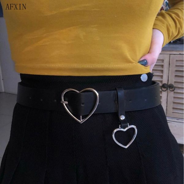 heart belt with buckle triangle geometric drop down design 2.3/3.3cm black leather waist band women punk fit clothes accessories, Black;brown
heart belt with buckle triangle geometric drop down design 2.3/3.3cm black leather waist band women punk fit clothes accessories, Black;brown