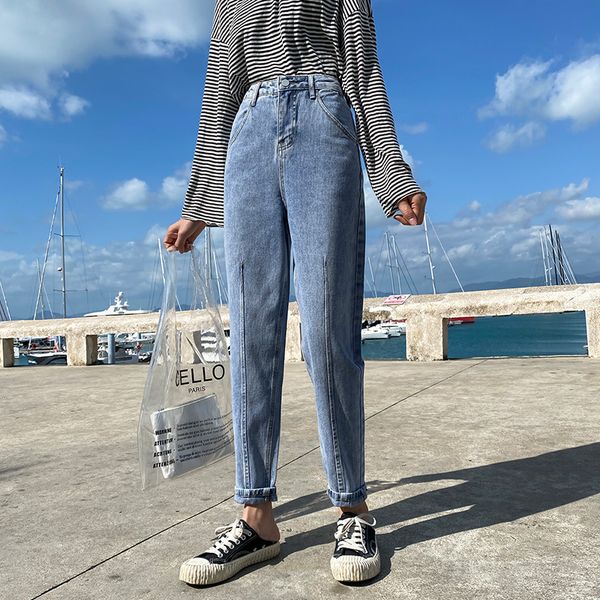 women's jeans 2021 summer korean style high waist for women blue vintage harem ladies boyfriends baggy casual street retro pants
women's jeans 2021 summer korean style high waist for women blue vintage harem ladies boyfriends baggy casual street retro pants