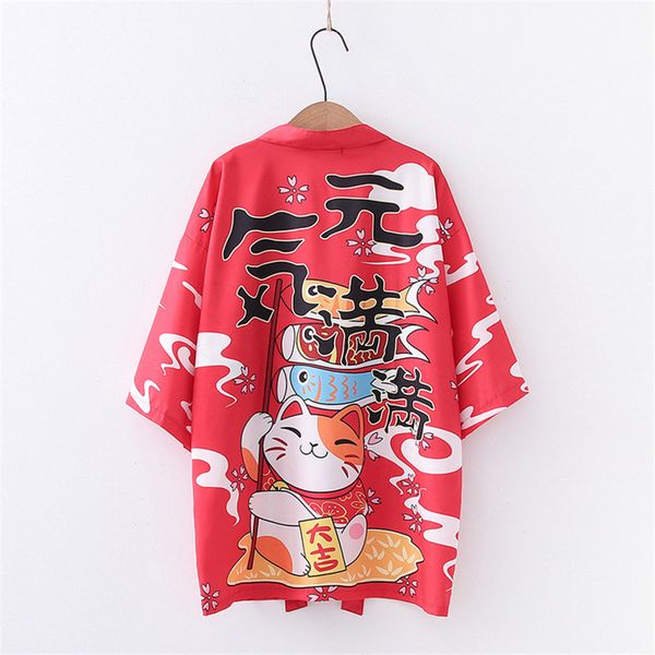 women's jackets japanese kimono fashion maneki neko cardigan yukata outerwear fortune cat haori coats casual overcoats, Black;brown
women's jackets japanese kimono fashion maneki neko cardigan yukata outerwear fortune cat haori coats casual overcoats, Black;brown