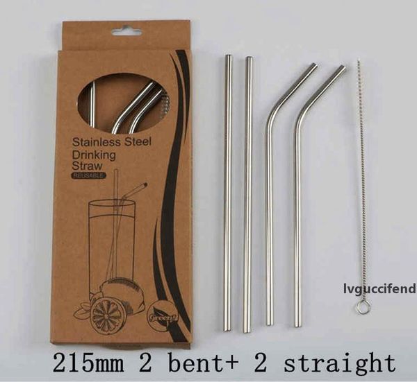 reusable drinking straws stainless steel drink straws straight bend straw with cleaner brush bar accessories
reusable drinking straws stainless steel drink straws straight bend straw with cleaner brush bar accessories