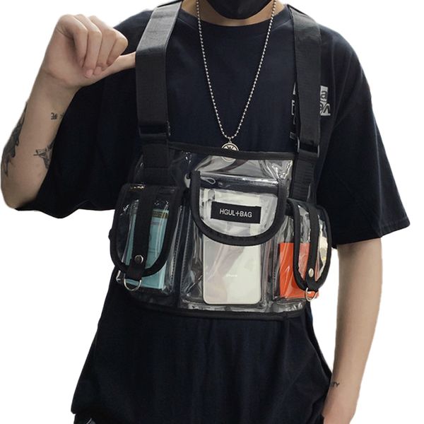 fashion transparent streetwear hip-hop men chest rig bag multiple summer women reflective laser tactical check chest bags unisex
fashion transparent streetwear hip-hop men chest rig bag multiple summer women reflective laser tactical check chest bags unisex