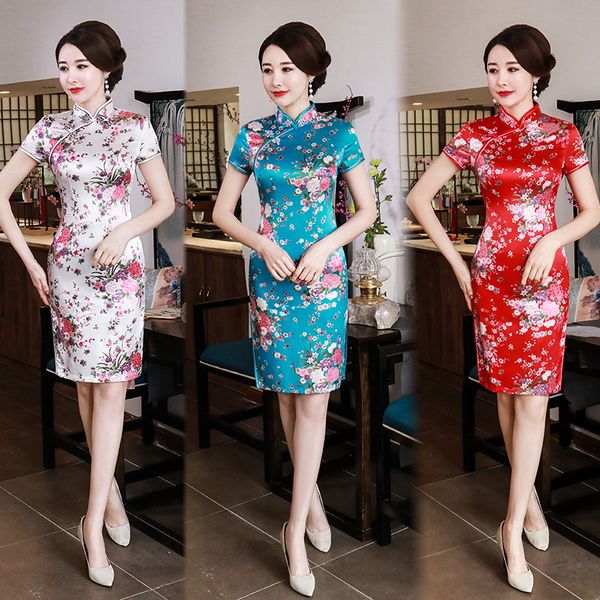ethnic clothing traditional chinese style cheongsam mini dresses female oriental bride wedding qipao retro slim evening party gown, Red
ethnic clothing traditional chinese style cheongsam mini dresses female oriental bride wedding qipao retro slim evening party gown, Red