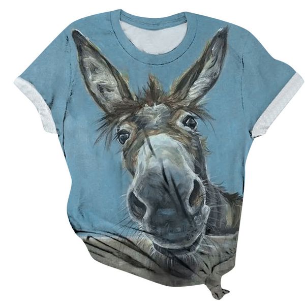 plus size 3xl women t-shirts 3d animal donkey print short sleeve summer cotton t-shirt female woman casual t-shirts, White
plus size 3xl women t-shirts 3d animal donkey print short sleeve summer cotton t-shirt female woman casual t-shirts, White