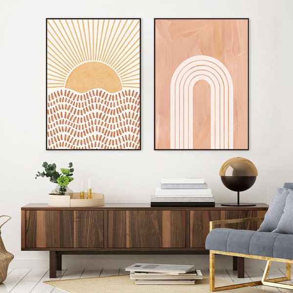 mid century art print abstract rainbow sunset posters vintage wall paintings modern art canvas wall pictures for home decor
mid century art print abstract rainbow sunset posters vintage wall paintings modern art canvas wall pictures for home decor