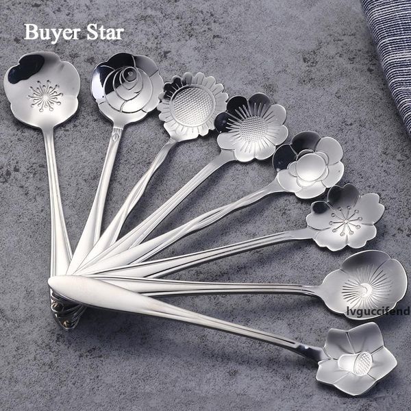 new design /8pcs 18 /8 stainless steel tableware flower tea spoon teaspoon set cute utensils 4 .8 inch mini tea honey sugar bistro scoop
new design /8pcs 18 /8 stainless steel tableware flower tea spoon teaspoon set cute utensils 4 .8 inch mini tea honey sugar bistro scoop